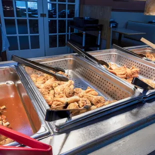 chicken wings and fried chicken