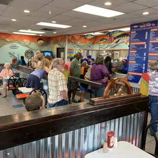 Interior of the restaurant.