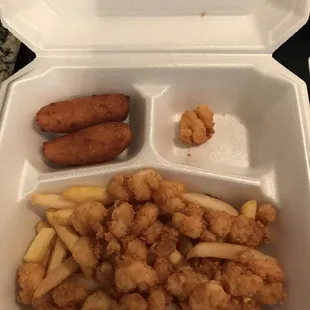 Kids shrimp plate