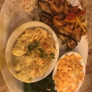 Cajun Grilled Chicken & Shrimp Skewers