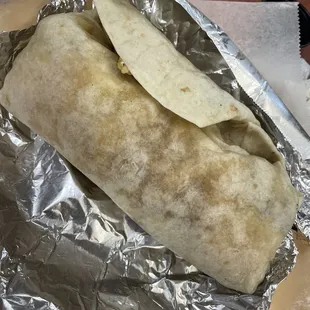 Veggie breakfast burrito