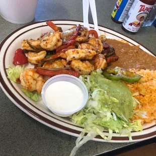 Shrimp Fajitas