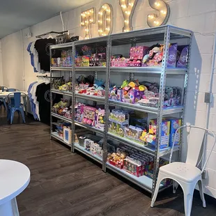 the inside of a store