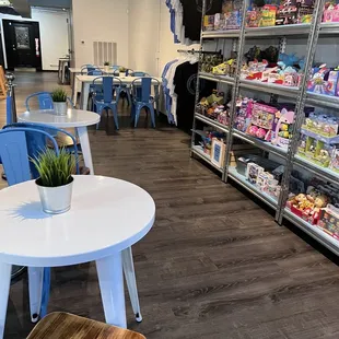 the inside of a store
