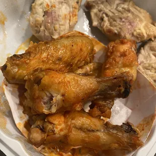 Gooey yet dry wings