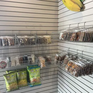 Some of the many snacks