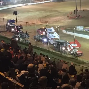 April 6, 2018 Sprint Cars North vs South  Awesome track and great racing