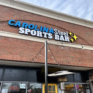 the front of the building