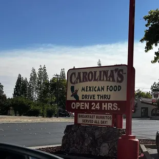 a sign for a restaurant