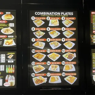 Updated menu