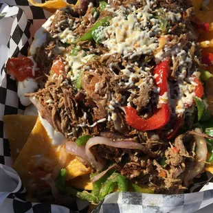 nachos, food