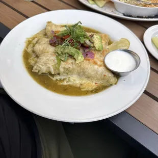 Green Chili Enchiladas