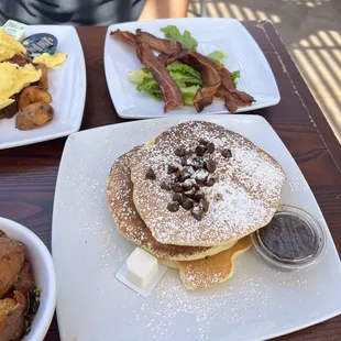 Housemade Buttermilk Pancakes with Chocolate Chips