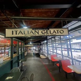the interior of a restaurant