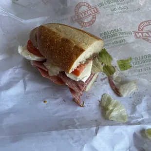 2. Romano Sandwich. The fresh mozzarella really brought it together.