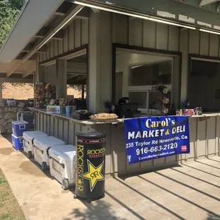 Us at the auburn Family Fourth of July celebration selling amazing try tip and pulled pork sandwiches