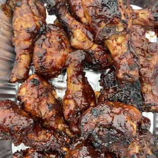 chicken wings and fried chicken, food