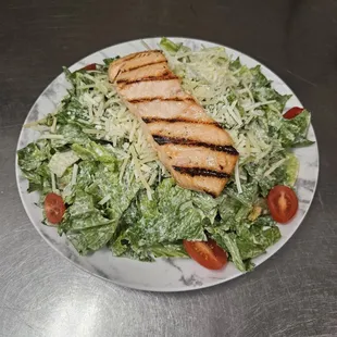 Great Ceasar Salad with Salmon
