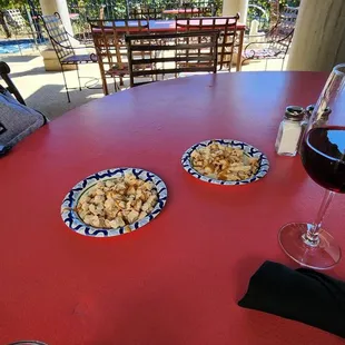 Chicken breast with peanut butter drizzle.