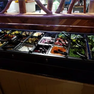 Delicious salad bar, always fresh.