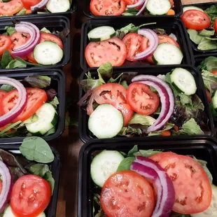 Fresh Mixed Green Salad with the Tomatoes and More