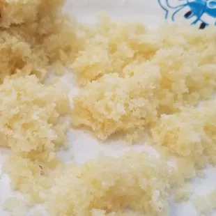 a half eaten piece of cake