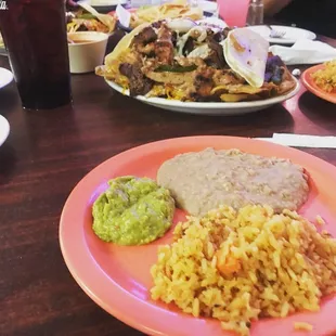 Rice, Frijoles, and Guacamole