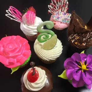 Custom designed cupcakes