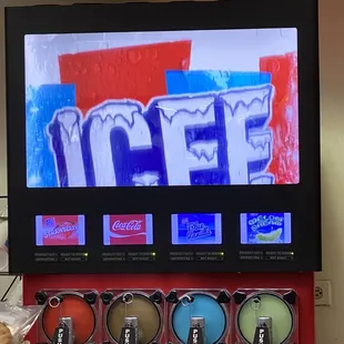 a display of ice cream