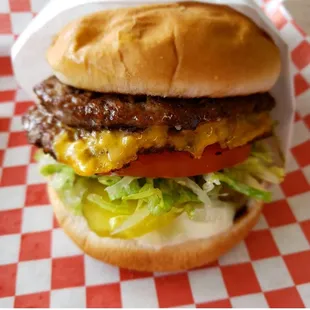 Double cheeseburger yummmmm