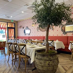 Inside the restaurant