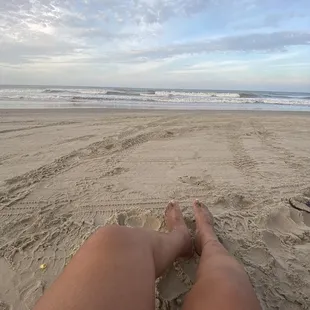 Toes in the sand