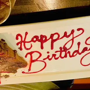 Birthday Dessert for Mama Devils Food cake