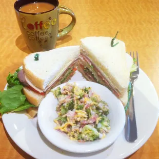 Americano, Carpe Stack, Broccoli Salad