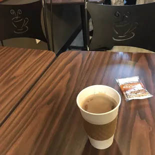 Latte With A Vegan Almond Butter Treat