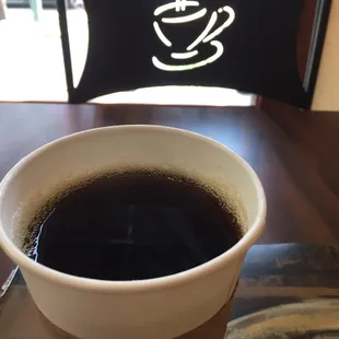 a cup of coffee
