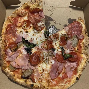 a pizza in a box