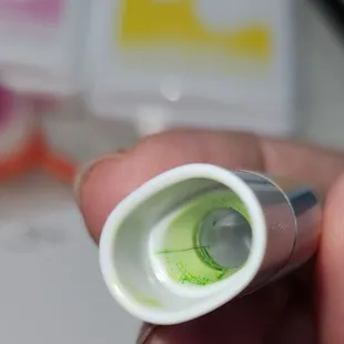 In order to see the hairline crack, you have to color the inside of the cap. It's not a 'test before ship' thing.