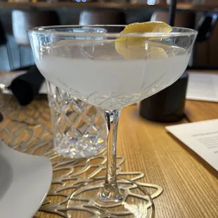 The $23 gin martini! Not even filled to the rim !!