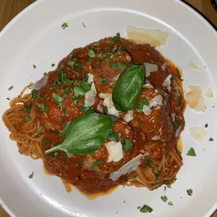 Polpette - spaghetti and meatballs