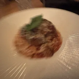 Spaghetti with meatball