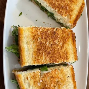 two sandwiches on a plate