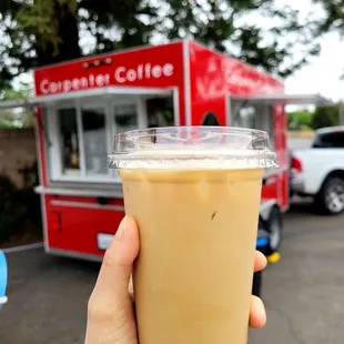 Brown sugar latte with oat milk