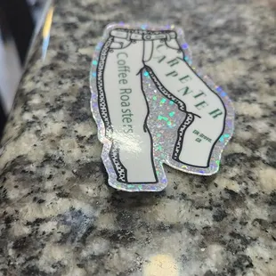 Carpenter&apos;s Coffee sticker for my 1st visit!