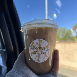 Iced chai tea latte!