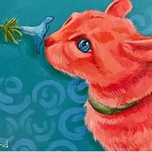 Aztrid Moan art on display in our lobby during The Children