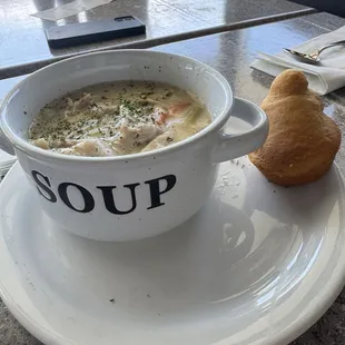 Chicken and dumplings -Soup of the day