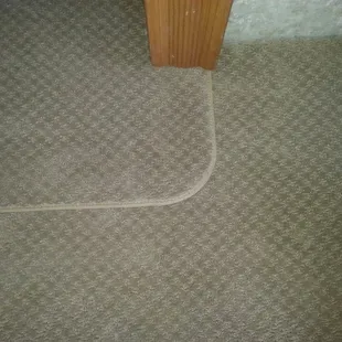 Slide out Carpet in a coach with binding