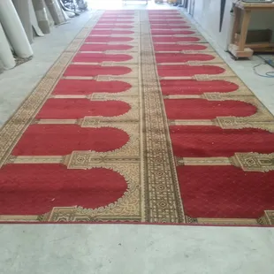 Large prayer rug I made for a local Mosque