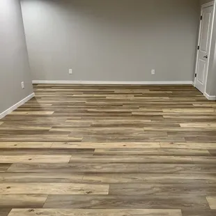 Basement LVP Flooring